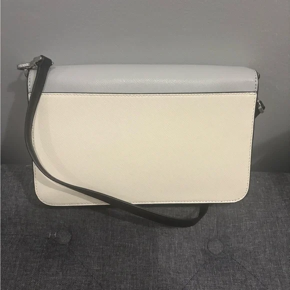 Kate Spade Elegant Gray and Cream Crossbody Bag - Picture 5 of 6